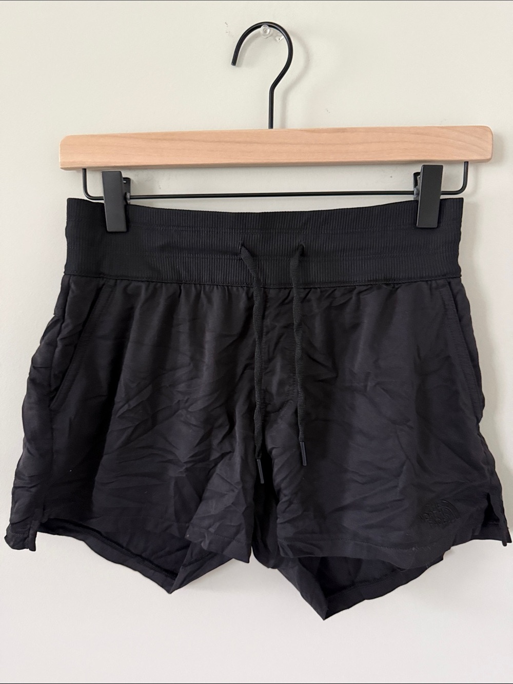 The North Face Black Women's Athletic Shorts with Drawstring Waist